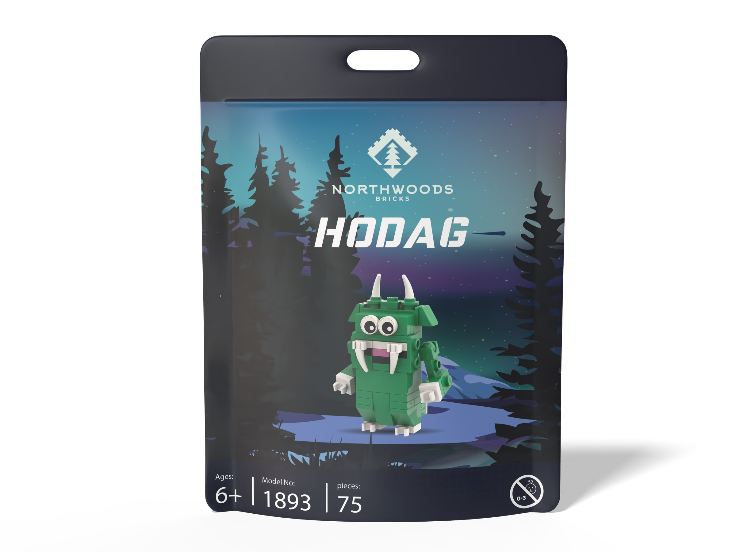 Mini Hodag Brick Set (85 pcs) – Wisconsin Cryptid Build