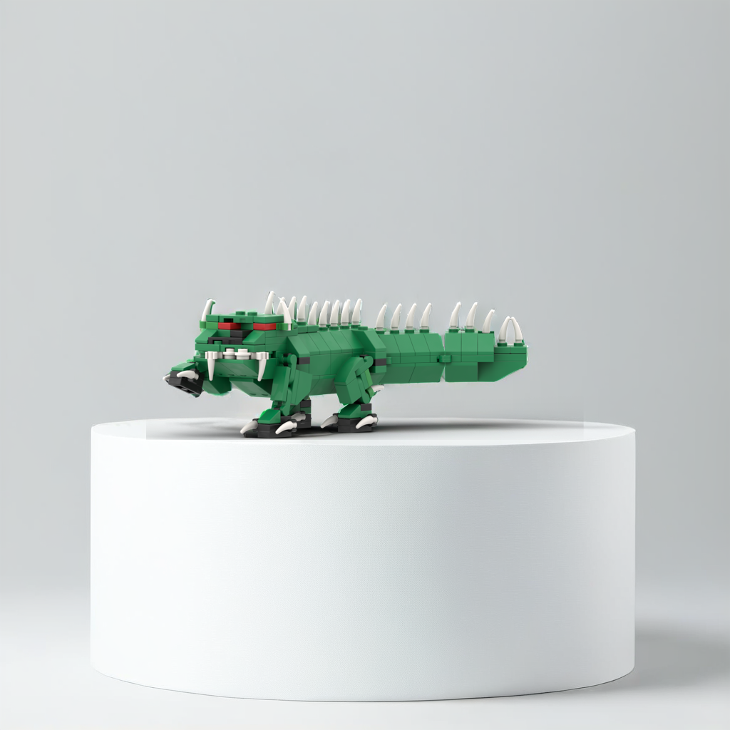 Hodag Brick Set (200+ pcs) – Wisconsin Cryptid Build | Northwoods