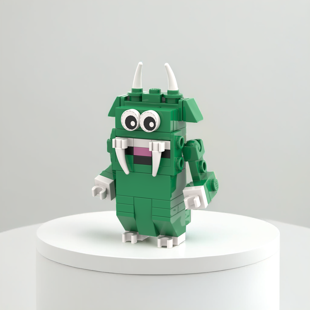 Mini Hodag Brick Set (85 pcs) – Wisconsin Cryptid Build